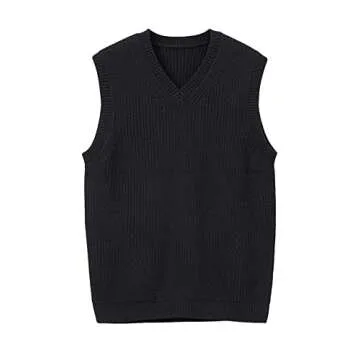 Stylish Zhilifs Mens V-Neck Sleeveless Sweater Vest