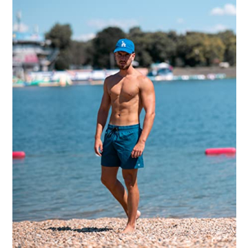 Quick Dry Mens Swim Trunks with Compression Liner