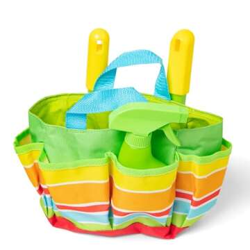 Melissa & Doug Sunny Patch Giddy Buggy Toy Gardening Tote Set With Tools