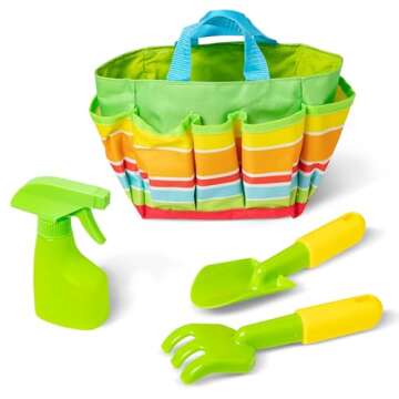 Melissa & Doug Sunny Patch Giddy Buggy Toy Gardening Tote Set With Tools
