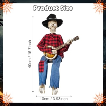 Funny Animated Dueling Banjo Skeletons for Halloween Decor