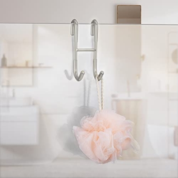 Haitis Stylish Over Shower Glass Door Hooks for Bathing Accessories