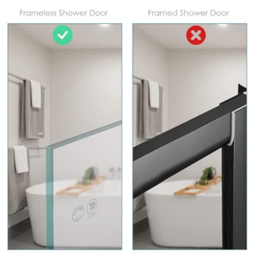 Haitis Stylish Over Shower Glass Door Hooks for Bathing Accessories