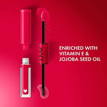 NYX PROFESSIONAL MAKEUP Shine Loud, Long-Lasting Liquid Lipstick with Clear Lip Gloss - On A Mission...