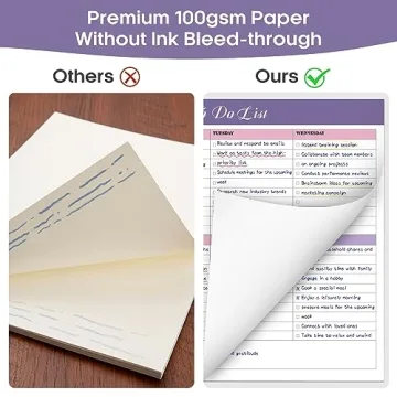 Undated Weekly To-Do Notepad 52 Sheets Work Home Planner