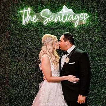 Custom Neon Signs, Personalised Large Led Neon Lights Sign Customizable for Wall Decor Wedding Birthday Party Bedroom Bar Shop Name Logo Lights (Optional 16" to 55")