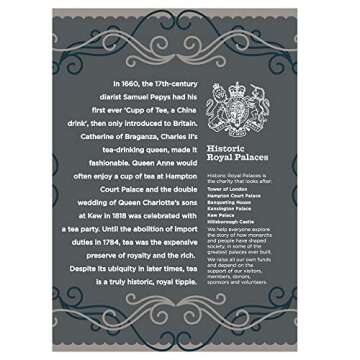 Harney & Sons Victorian London Fog Tea, Black and Oolong Tea with Citrus, Vanilla and Lavender | 30 Sachets, Historic Royal Palaces Collection