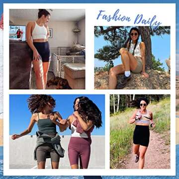 ESOFT High Waist Biker Shorts for Women - 5" Yoga Wear