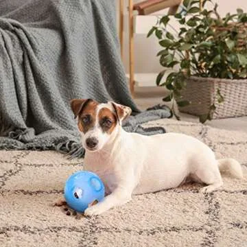 LumoLeaf Dog Treat Ball, 5" Interactive Pet Treat Dispensing Ball Toy with Adjustable Difficulty Setting, Slow Feeder Dog Puzzle Toys and Dog Enrichment Toys for Small to Medium Dogs and Cats.