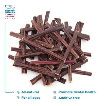 Best Pet Supplies GigaBite 6 Inch Beef Gullet Jerky Sticks (40 Pack) - All Natural, Free Range Beef Esophagus Stick Dog Treat
