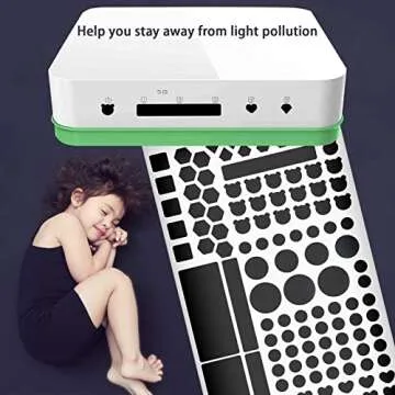 Birllaid Black Out LED Light Blocking Stickers for Sleep