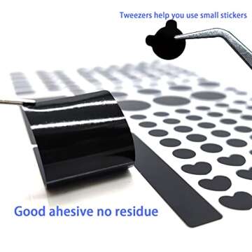 Birllaid Black Out LED Light Blocking Stickers for Sleep