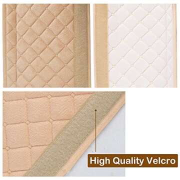 HighnessHwoo Extra Long Seatbelt Covers for Adults Kids Women & Men, Soft Car Seat Belt Strap Cushion for Sedan, SUV, Trucks, Shoulder Neck Chest Protector Pads, Auto Accessories, 1pc, Black, 33.5in