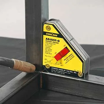 Strong Hand Tools MSA46-HD Adjust-O Heavy Duty Magnet Square, On/Off Switches, 65 lbs Pull Force, 4-3/8" Length, 3-3/4" Width, 1-1/8" Height