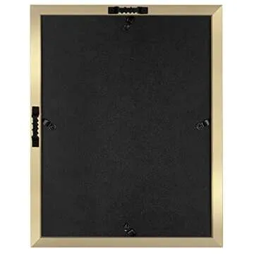 Americanflat 11x14 Shadow Box Frame with Shatter-Resistant Glass - Silhouette Collection - Large Shadow Box Display Case for Tabletop and Wall Display - Gold with Soft Felt Back