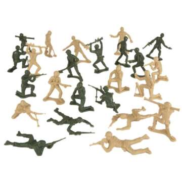 TimMee USA Made Plastic Army Men - 100 Soldier Set