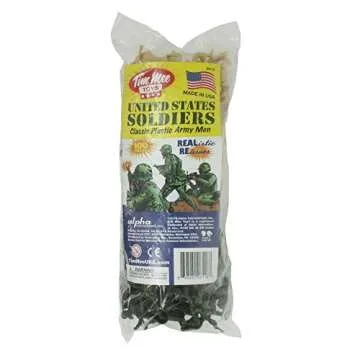 TimMee USA Made Plastic Army Men - 100 Soldier Set