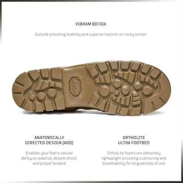 GARMONT TACTICAL T8 Bifida Military Combat Boots for Men and Women, Army, Air Force, AR670-1 Compliant Footwear, Suede Leather, Multi-Terrain Shoes, Coyote, Size 10.5 Medium