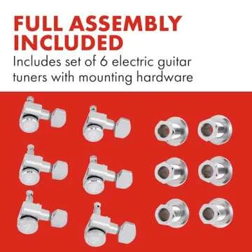 Fender Standard Locking Tuners-Chrome Acoustic Guitar Tuning Key (990818100)
