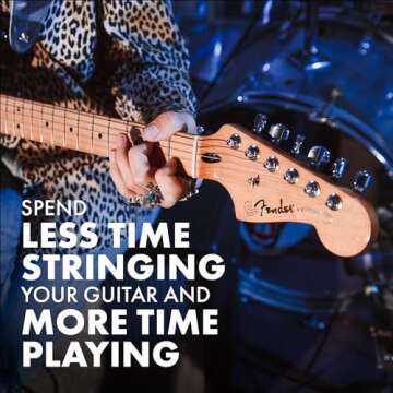 Fender Standard Locking Tuners-Chrome Acoustic Guitar Tuning Key (990818100)