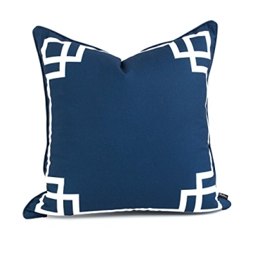 Hofdeco Water Resistant Greek Key Pillow Covers for Patio