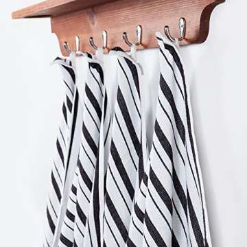 COTTON CRAFT Cotton Kitchen Towels with Hanging Loop