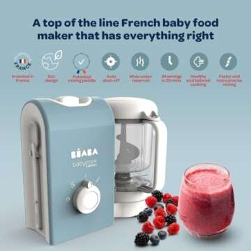 BEABA Babycook Express - the Fastest Babycook, Baby Food Maker, Baby Food Processor, Baby Food Steam...