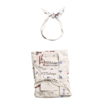 PJ Salvage Women's Flannel Pajama Set Snow White Comfort