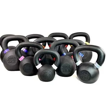Bolt Fitness Kettlebell with Handle SINGLE (4 kg, 6 kg, 8 kg, 10 kg, 12 kg, 16 kg, 20 kg, 28 kg, 36 kg) Home Gym Fitness Equipment Accessories (12)