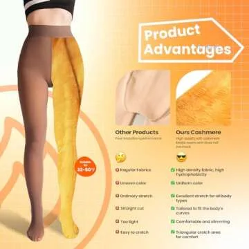 Caprilite Fleece Lined Tights for Women - Chic & Warm