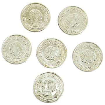 Exciting Plastic Gold Coins for Creative Play and Adventures