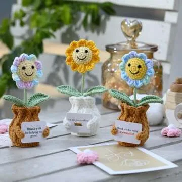 YOOJEE Thank You Gifts – Handmade Crochet Sunflower
