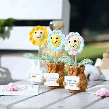 YOOJEE Thank You Gifts – Handmade Crochet Sunflower