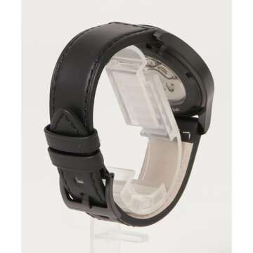 Hamilton Watch Khaki Field King Auto | Swiss Made | 40mm Stainless Steel Case | Black Dial Analog Watch | Black Leather Strap (Model: H64465733)