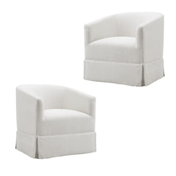 Locus Bono Swivel Accent Chairs Set for Living Room Modern Style