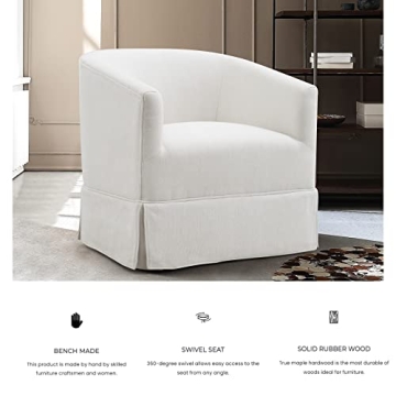 Locus Bono Swivel Accent Chairs Set for Living Room Modern Style