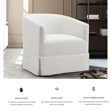 Locus Bono Swivel Accent Chairs Set for Living Room Modern Style