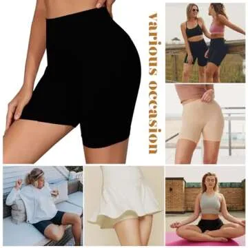LALESTE Anti Chafing Slip Shorts for Women Under Dress Smooth Seamless Boxer Briefs Long Leg Boyshorts Underwear
