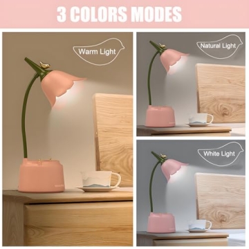 DLHONORV Cute LED Desk Lamp Touch-Sensitive