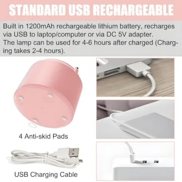 DLHONORV Cute LED Desk Lamp Touch-Sensitive