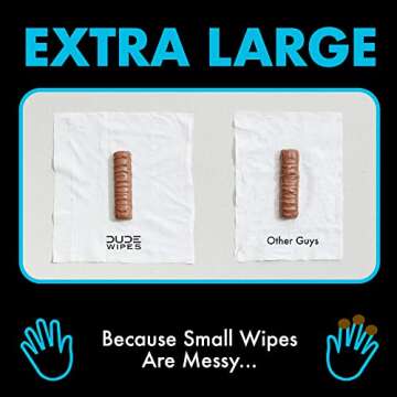 Shop DUDE Wipes - Extra Large Flushable Wipes 8 Pack