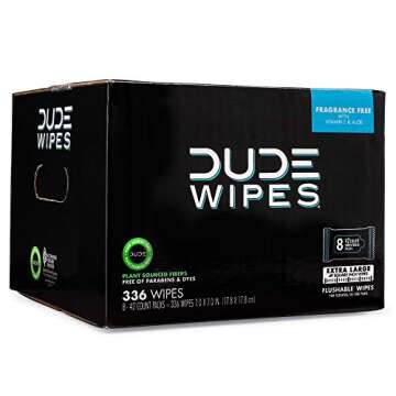 Shop DUDE Wipes - Extra Large Flushable Wipes 8 Pack