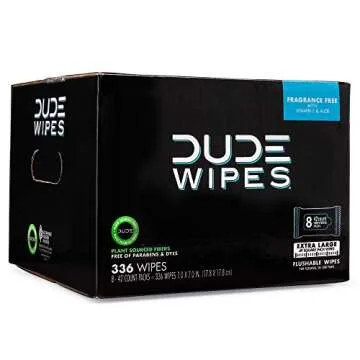Shop DUDE Wipes - Extra Large Flushable Wipes 8 Pack