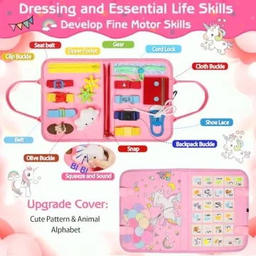 Esjay Toddler Busy Board Lightweight Montessori Activities