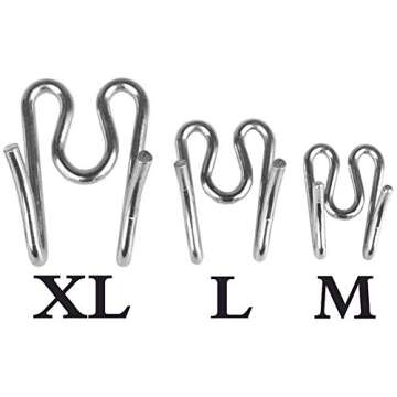 Darkyazi Durable Pinch Collar Stainless Steel Dog Adjustable Pet Training Collar for Medium Large Dogs (Medium (Pack of 1), Silver)