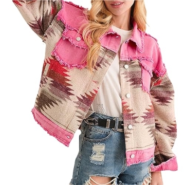 Stylish DSORVICD Women Jean Jacket for Casual Elegance