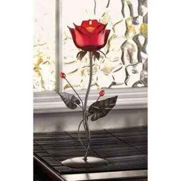 Elegant Gifts & Decor Home Locomotion Romantic Rose Votive Holder