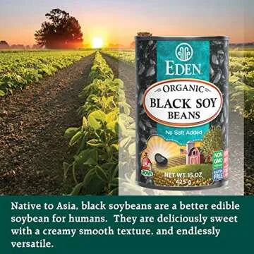 Eden Organic Black Soybeans, Complete Protein, Non-GMO 6-Pack