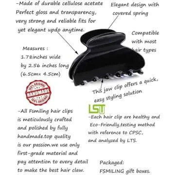 Elegant Medium Claw Hair Clips for Elegant Styling