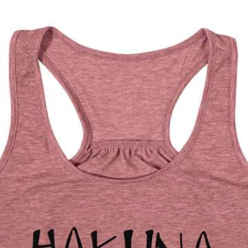 MNLYBABY Racerback Tank Tops for Women Funny Letters Print Sleeveless Tees T-Shirts